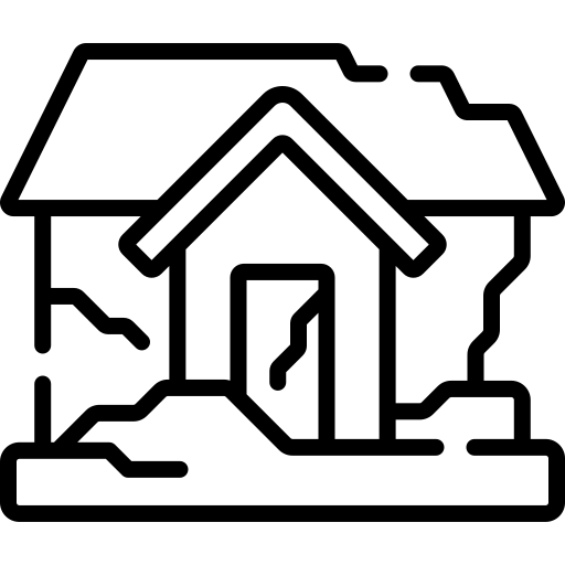 schaden Blitz-Icon umgeben von einem unvollständigen Kreis